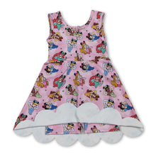Load image into Gallery viewer, Sleeveless pink princess kids girls summer athletic dress