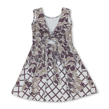 Load image into Gallery viewer, Sleeveless camo ice cream sprinkle girls athletic dresses