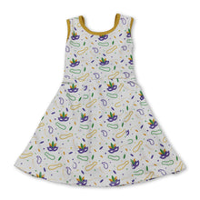 Load image into Gallery viewer, Purple green yellow bracelets girls Mardi Gras athletic dress