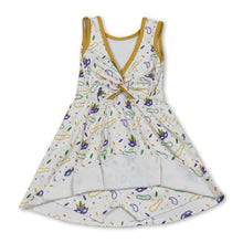 Load image into Gallery viewer, Purple green yellow bracelets girls Mardi Gras athletic dress