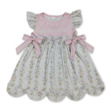 Load image into Gallery viewer, Flutter sleeves Mama's bestie floral baby girls dresses