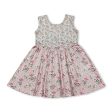 Load image into Gallery viewer, Sleeveless rabbit floral kids girls Easter twirl dresses