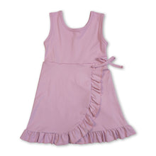 Load image into Gallery viewer, Sleeveless ruffle kids girls summer athletic dresses