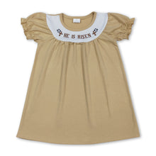 Load image into Gallery viewer, Short sleeves He is rise cross kids girls Easter dresses