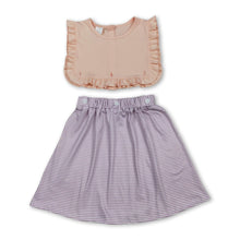 Load image into Gallery viewer, Sleeveless ruffle stripe kids girls summer dresses