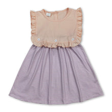 Load image into Gallery viewer, Sleeveless ruffle stripe kids girls summer dresses