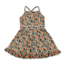 Load image into Gallery viewer, Sleeveless camo T kids girls team athletic dresses