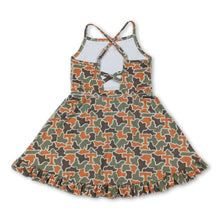 Load image into Gallery viewer, Sleeveless camo T kids girls team athletic dresses