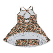 Load image into Gallery viewer, Sleeveless camo T kids girls team athletic dresses