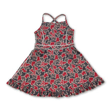 Load image into Gallery viewer, Sleeveless camo A kids girls team athletic dresses
