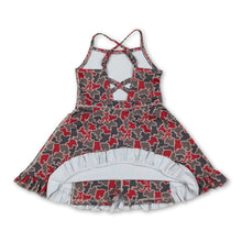 Load image into Gallery viewer, Sleeveless camo A kids girls team athletic dresses