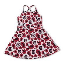 Load image into Gallery viewer, Straps leopard C kids girls team athletic dresses