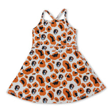 Load image into Gallery viewer, Straps leopard dog kids girls team athletic dresses