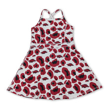 Load image into Gallery viewer, Straps leopard hogs kids girls team athletic dresses