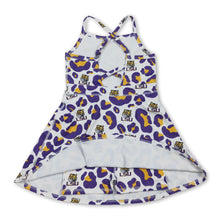 Load image into Gallery viewer, Straps leopard tiger kids girls team athletic dresses