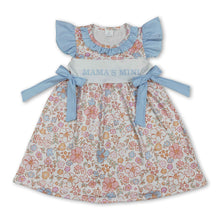 Load image into Gallery viewer, Flutter sleeves floral mama's mini kids girls dresses