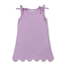 Load image into Gallery viewer, Sleeveless cotton scallop girls summer dress