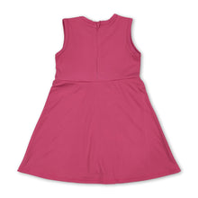 Load image into Gallery viewer, Sleeveless hot pink ruffle kids girls athletic dresses