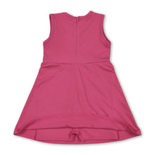 Load image into Gallery viewer, Sleeveless hot pink ruffle kids girls athletic dresses