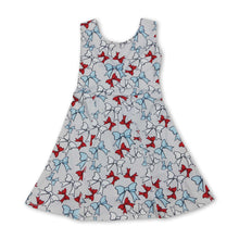 Load image into Gallery viewer, Sleeveless bows kids girls summer athletic dresses