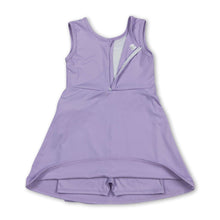 Load image into Gallery viewer, Lavender sleeveless bow kids girls athletic dresses