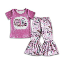 Load image into Gallery viewer, Bleached shirt leopard pants singer girls boutique clothes