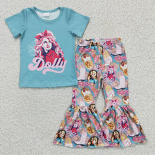Load image into Gallery viewer, Floral boots kids girls singer clothing set