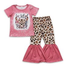 Load image into Gallery viewer, Wild child leopard cow girls western clothes