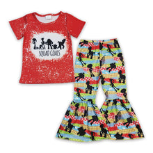 Load image into Gallery viewer, Squad goals shirt bell bottom pants girls clothes
