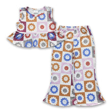 Load image into Gallery viewer, Smile top match pants boho girls clothing set