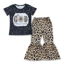 Load image into Gallery viewer, With god all things are possible shirt leopard pants girls clothes