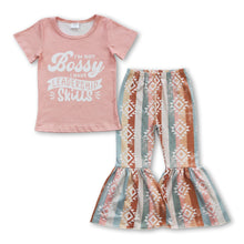 Load image into Gallery viewer, I'm not bossy i have leadership skills girls clothing set