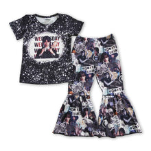 Load image into Gallery viewer, Every thing butterfly black movie kids girls outfits