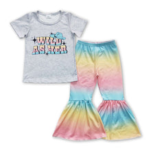 Load image into Gallery viewer, Wild as her hat shirt tie dye pants girls clothes