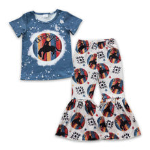 Load image into Gallery viewer, Let's rodeo horse aztec western apparel girls clothes