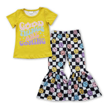 Load image into Gallery viewer, Good things are coming smile pants girls clothes