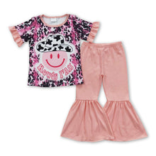 Load image into Gallery viewer, Leopard howdy y'all shirt pants girls western outfits