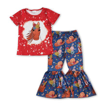 Load image into Gallery viewer, Horse top boots floral pants kids girls clothes