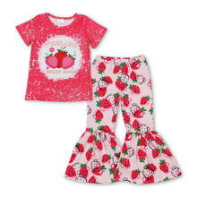 Load image into Gallery viewer, Feeling berry good strawberry girls clothing set