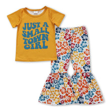 Load image into Gallery viewer, Just a small town girl top floral pants childrens clothes