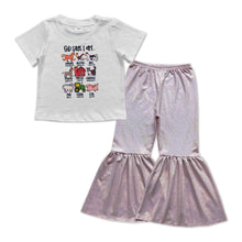 Load image into Gallery viewer, God says I am top shinny pants girls farm clothes