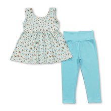 Load image into Gallery viewer, Leopard peplum leggings kids girls clothes