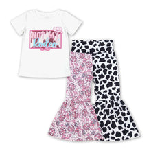 Load image into Gallery viewer, Not my rodeo cactus cows pants girls clothes