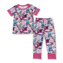 Load image into Gallery viewer, Short sleeves guitar singer ears girls pajamas