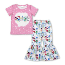 Load image into Gallery viewer, Bleached top adventure tie dye pants girls clothes