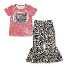 Load image into Gallery viewer, Just a girl who loves horses floral leopard kids girls clothes