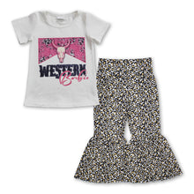 Load image into Gallery viewer, Bull skull western leopard pants party girls clothes