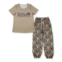 Load image into Gallery viewer, Boy MAMA top duck camo pants adult women outfits