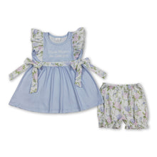Load image into Gallery viewer, Thank heaven for little girls tunic floral shorts summer set