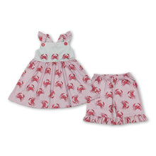 Load image into Gallery viewer, Flutter sleeves stripe crab tunic shorts girls outfits